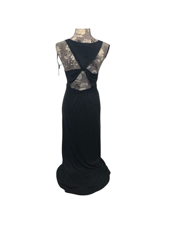 BCBGMaxAzria Dresses & Skirts - BCBG MaxAzria Black Twist Back Sleeveless Maxi Dress size small Y2K